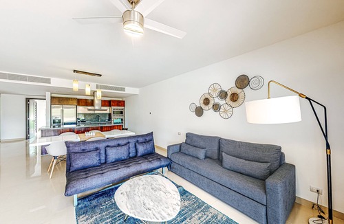 Ejidal Condo | Elegant condo with a private pool, deck, hammock, free WiFi, and central AC