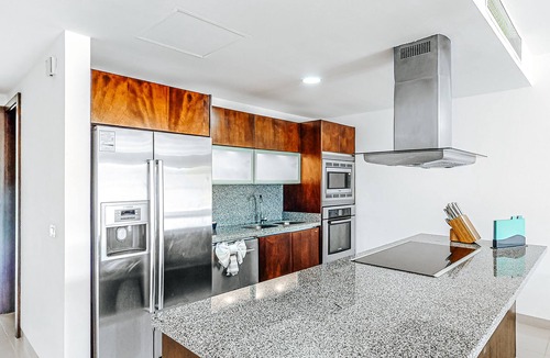 Ejidal Condo | Elegant condo with a private pool, deck, hammock, free WiFi, and central AC