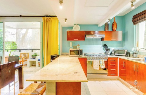 Zazil-ha Condo | Family Condo, BBQ, Pool, Steps to 5th Ave & Beach