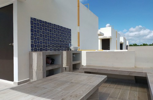 Puerto Juarez House | House in condo with pool and security 24 hours, 5 min from the beach, 300 mbps