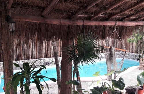 Chemuyil Apartment | Jungle Studio for 3 with Kitchenette, A/C, Pool