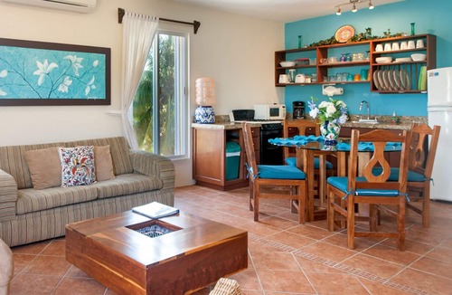 Puerto Morelos Apartment | Large modern 3rd floor apartment, fresh breeze, huge deck overlooking pool