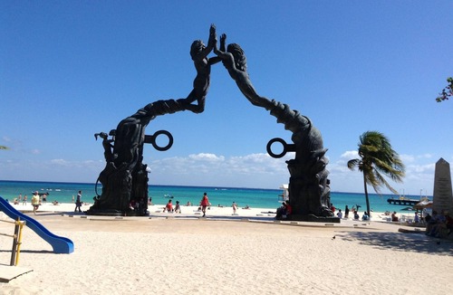Playacar Beach Condo | Large 2 bedroom Condo in Private Oceanfront Resort