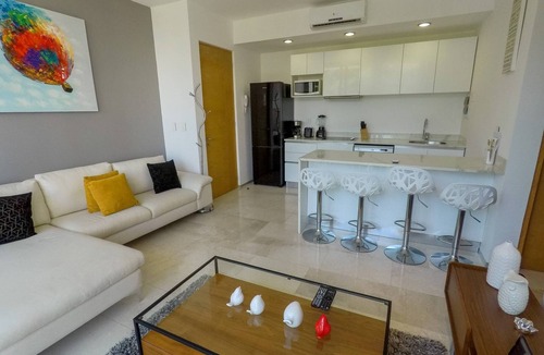 Gonzalo Guerrero Apartment | Lovely 1 Br apartment, 3 Blocks To Mamita's, Roof Pool Views, Bbq