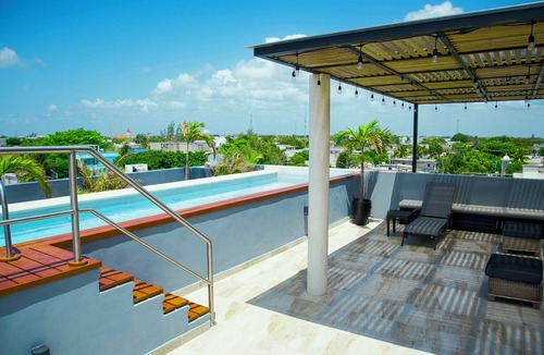 Luis Donaldo Colosio Apartment | Luxury Apartment 8 minutes walking distance to the beach with Oceanview Rooftop