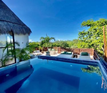 Chemuyil Apartment | Luxury Jungle Penthouse with Private Rooftop Pool