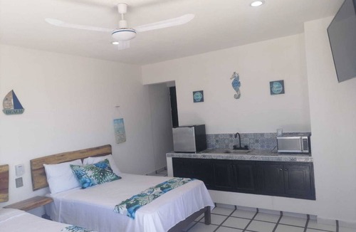 Rio Lagartos Apartment | Macumba Hotel and Restaurant The best view of the Ria Lagartos.