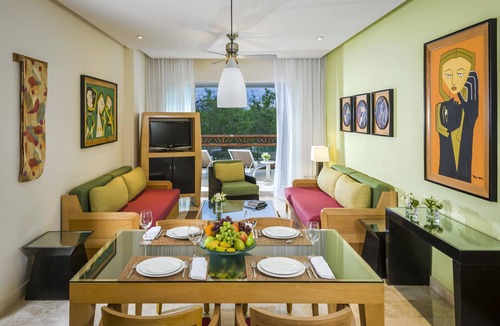 Yucatan Resort | Master Suite: jacuzzi tub, private plunge pool, and beautiful views from balcony