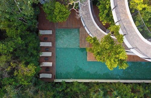 Ek Balam Village House | Modern 4 Bedroom Villa with Rooftop Pool Near Tulum Beach