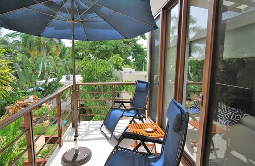 Akumal Apartment | "Nahil 12" Garden View Studio Condo With Beautiful infinity Pool On the Beach