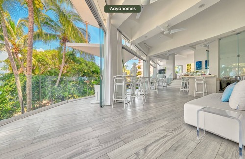 Conchas Chinas Condo | Ocean Front 3 Bedroom/3 bath modern condo with huge floor to glass doors