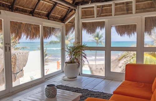 Zona Hotelera House | Orange Beach House 10bdr in Tulum Hotel Zone, Wake up every morning on the beach
