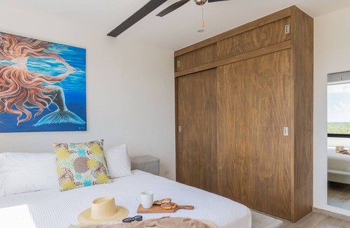 Ek Balam Village Condo | Penthouse ✓Private Roof Pool ✓Bike2Beach ✓30%off