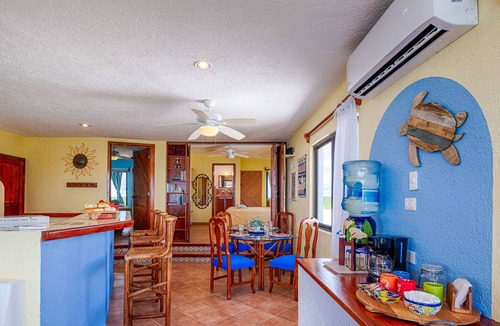 Akumal Condo | Penthouse view of the Caribbean with AC, WiFi, easy beach access!