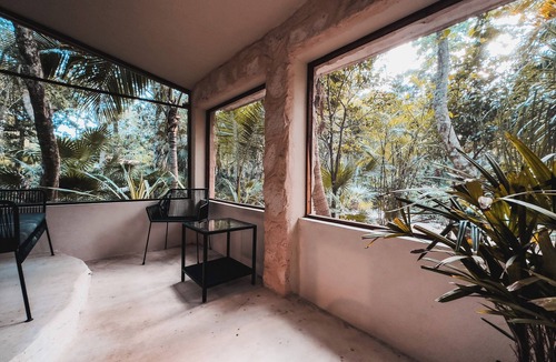 Akumal House | Private casita in lush jungle oasis with a/c, pool, gym, fiber wifi and laundry