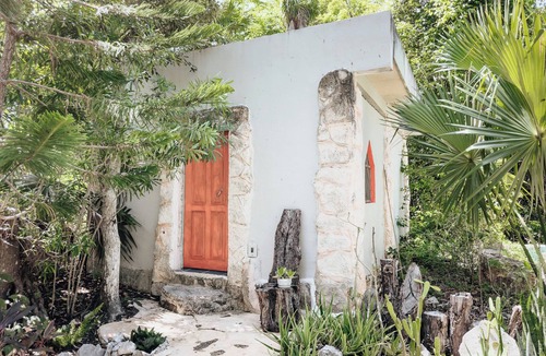 Akumal House | Private casita in lush jungle oasis with a/c, pool, gym, fiber wifi and laundry