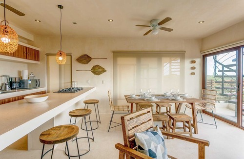 Tulum Apartment | Private Roof Pool Penthouse, BBQ, Gym, 2 Cenotes
