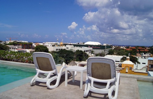 Downtown Condo | Private Roof w/Mini Pool, Fast WiFi, SmartTV, Security 24 Hours, Garage Parking