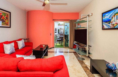 Playacar Condo | Private Rooftop Jacuzzi & Lounge + Big Pool Onsite