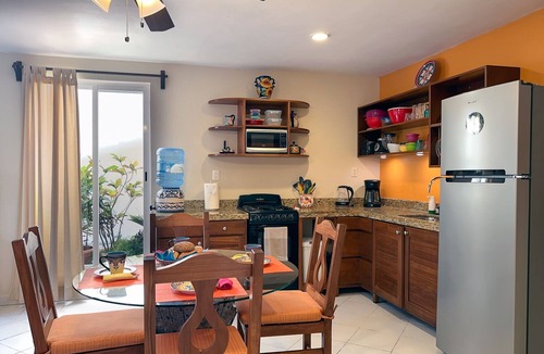 Puerto Morelos Apartment | Quiet apartment with large, private patio, king bed & well-equipped kitchen.