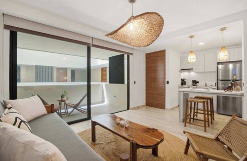 Ejidal Apartment | Rooftop Pool & Gym walkable studio full equipped