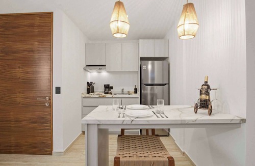 Ejidal Apartment | Rooftop Pool & Gym walkable studio full equipped