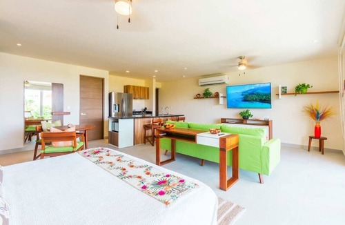 Akumal Apartment | Rooftop Pool Seaview Balcony Beach Gym BBQ