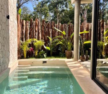 Tulum City Center Villa | Round Luxury Villa Private Pool & Jungle rooftop 2B