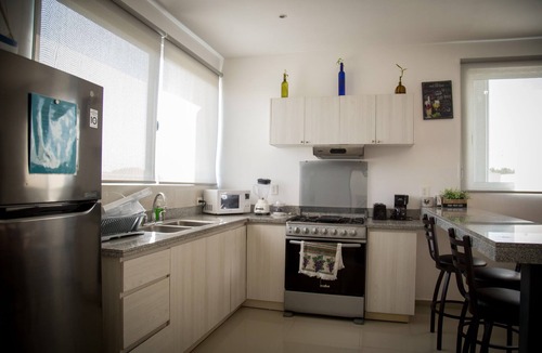 Ejidal Condo | Spacious & breezy 1 bedroom penthouse with rooftop and grill