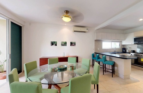 Playa del Carmen Villa | Spacious villa with balcony, patio, strong WiFi, partial AC, pool & gym