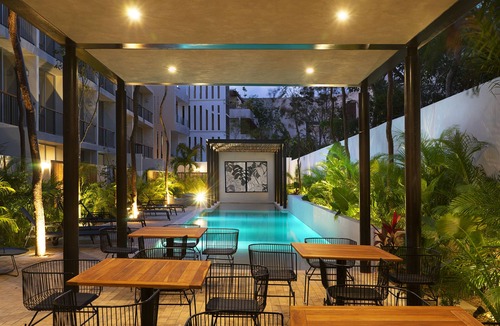 Tulum Apartment | Studio for 3 with terrace and pool access @ ARUNA