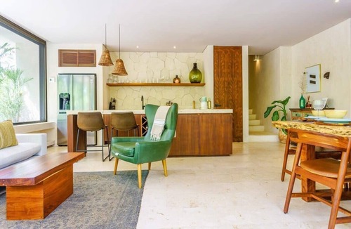Zama Condo | Stunning Tulum Condo: Rooftop Pool & Modern Design