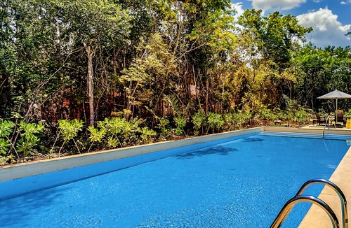Tulum House | Sun-soaked & modern beach getaway with pool, generous patio, gym, & great views