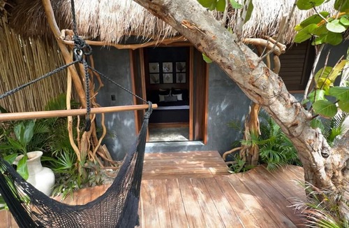 Chacchoben House | Tulum private front beach jungle Bungalow. Unique experience!