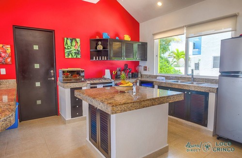 Akumal Villa | Vibrant and colorful ocean side villa with pool, AC and much more!