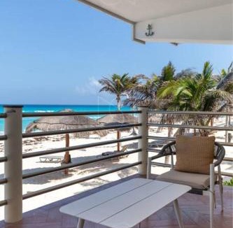 Zona Hotelera Apartment | Villa de Lujo 2BR Vista Mar Playa Privada