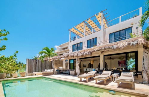 Isla Mujeres Villa | Villa Encantada 6 BR Beachfront Complete Luxury with private chef