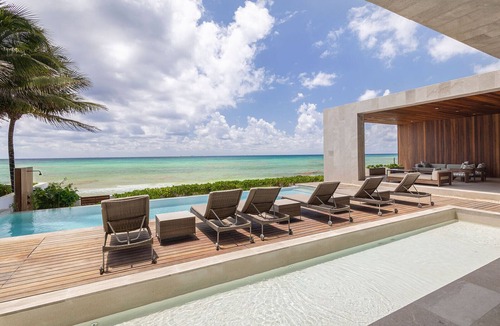 Playacar Villa | Villa Kinich: 7BR Beachfront Villa in Playa del Carmen, Walk to Town, Ocean View