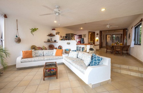 Akumal Condo | Walk onto the beach from your patio door! AC, WiFi, great for families!
