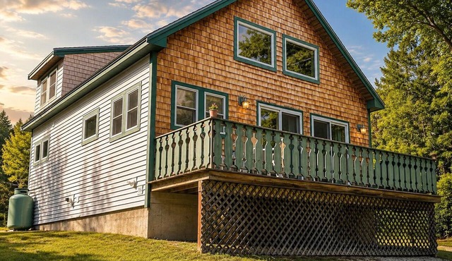 Chalet Jacuzzi Tub Nordic Village Pools Sleeps 7 Near Storyland & Skiing in Madison