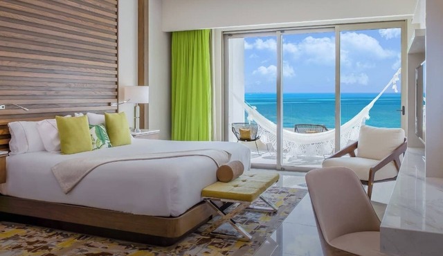 Cozy 1-bedroom hotel in phenomenal Cancún with WiFi, AC, fitness room