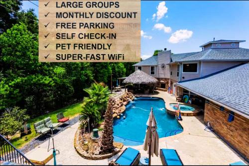 Crosby Backyard Oasis with Weekday Specials! in Crosby