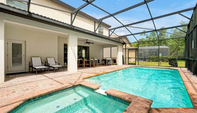 Designer 8BR Villa | Private Pool, Spa & Lanai in Kissimmee