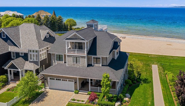 Lake-view luxury awaits at Serenity North 4 in Bay Harbor, MI, with 4 bedrooms. in Petoskey