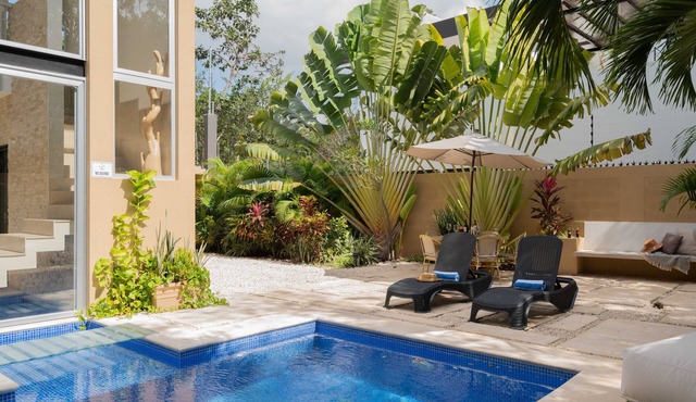 Meso Maya I Private Villa in Tulum with Pool for 8 Near Beach & Downtown
