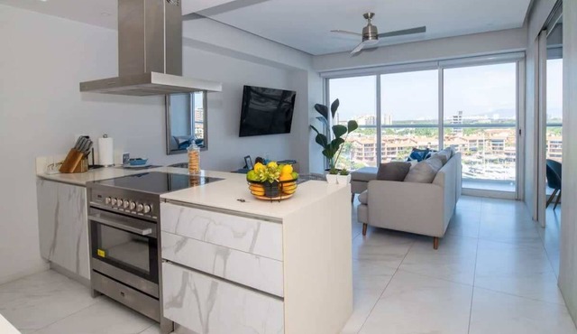 Nautico Condo, Nice Marina View, Rooftop Pool, Gym in Puerto Vallarta