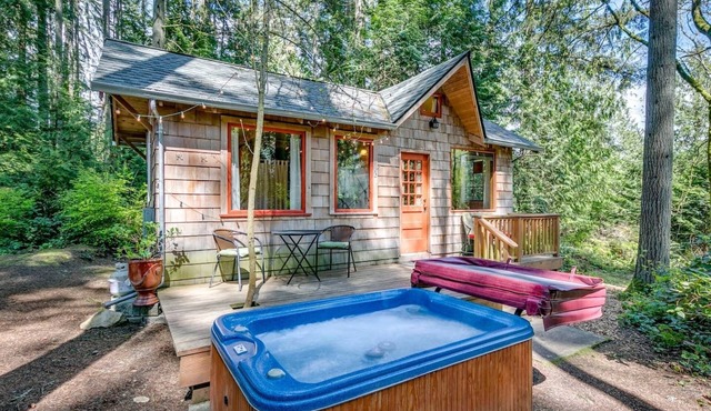 Pet Friendly - Peaceful Cabin in the Wood - Hot Tub in Bainbridge Island