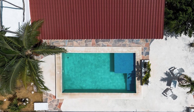 Private Pool + Beach Access + Workspace | 3BR Sleeps 6 in Chelem