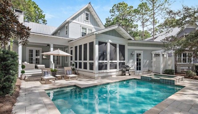 Private WaterColor Retreat w/Pool and Bikes in Santa Rosa Beach