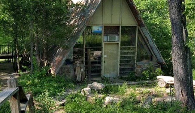 Rustic A-Frame Cabin in the Lush Woodlands of Grubville, Missouri in Grubville